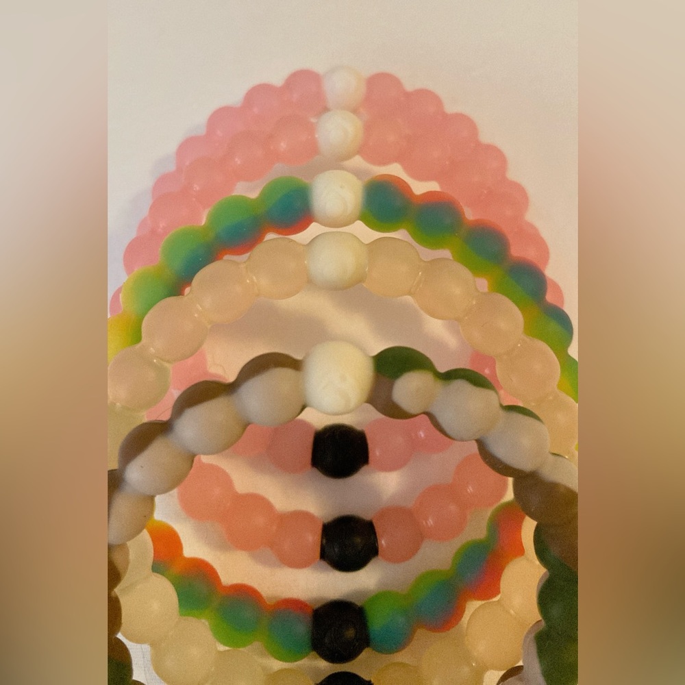 5 Lokai bracelets